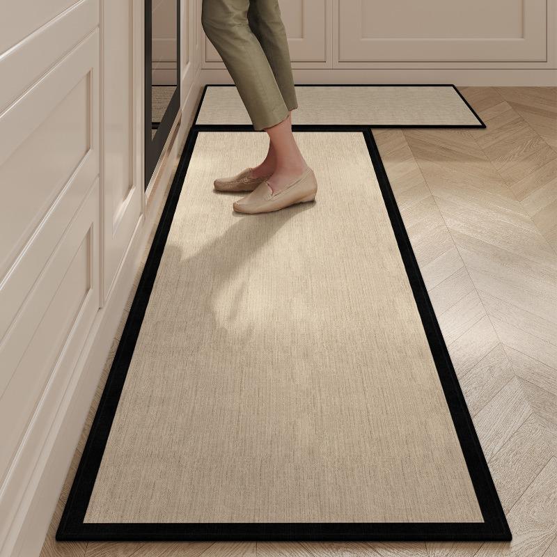 Simple Luxury Kitchen Carpet Tpr Anti Slip Floor Mat Soft Anti Slip Wear-Resistant Carpets Bedroom Bedside Home Decor Rug