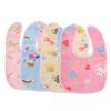 2/5Pcs Baby Cartoon Snap Waterproof Bib Super Soft Baby Bib Newborn Crystal Velvet Saliva Towel