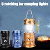 Solar Camping Light Lamp Portable Lantern USB Rechargeable LED Flashlight Waterproof Torch Power Bank For Outdoor Fishing Hiking