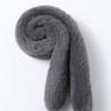 LALA Fur Scarf Petite-Dark Gray