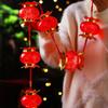2025 Chinese New Year Lanterns Spring Festival Red Lanterns Pendants Decoration Traditional New Year Handheld Hanging Lantern