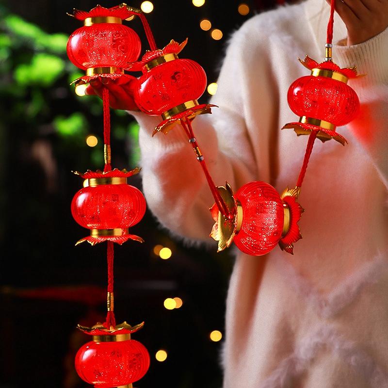 2025 Chinese New Year Lanterns Spring Festival Red Lanterns Pendants Decoration Traditional New Year Handheld Hanging Lantern