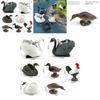 Animal Figurine With Realistic Plastic Ducks Rooster Swans For Educational Display And Collecting