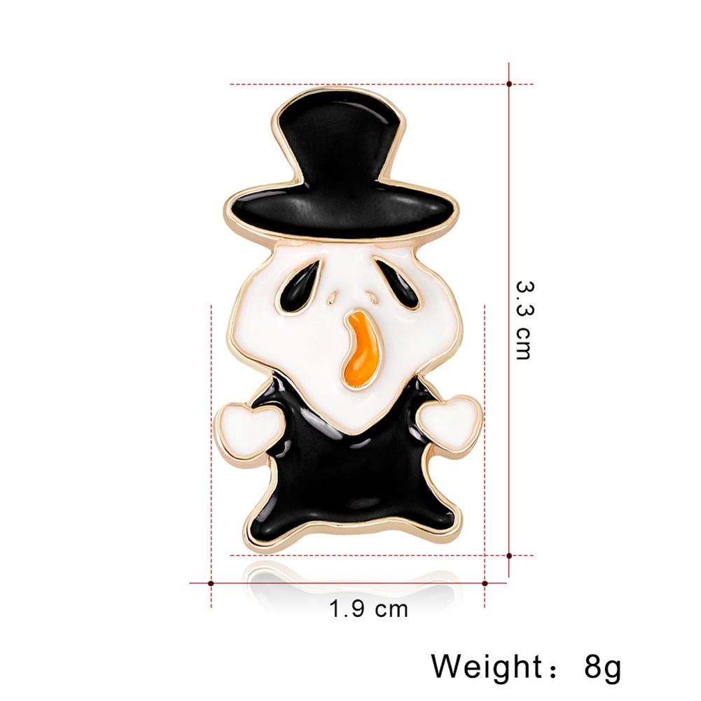 Women Cartoon Halloween Ghost Brooch Elegant Fashion Breastpin