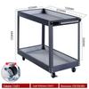 Three-Layer Multi-Functional Mobile Tool Cart - Thickened Cold-Rolled Steel