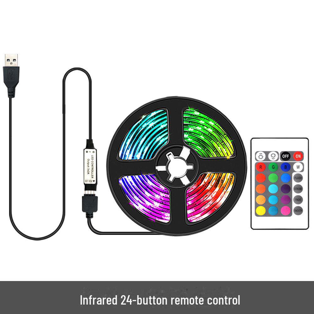 5V USB LED TV Backlight Strip with 5050 RGB, Bluetooth Music Sync, Voice Control, and Mobile App Control