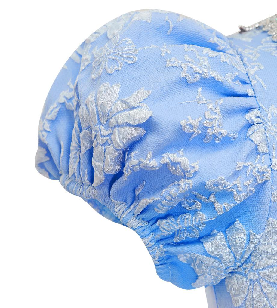 TYHTYM Princess Blue Cosplay Sizes Perfect for Photo and Amusement Parks Dress, Kids' Dress, Costume, 105-120cm, Christmas, Halloween, Children's Day,