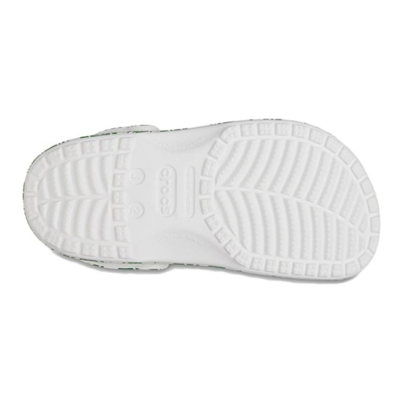 Crocs Resin Casual Fashion Children's Sandals White Green Children's Style