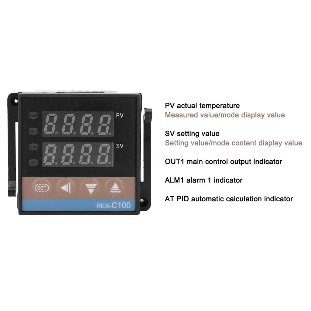 BERM PID Thermostat Digital einstellbare Anzeige Temperaturregler Schalter 220V