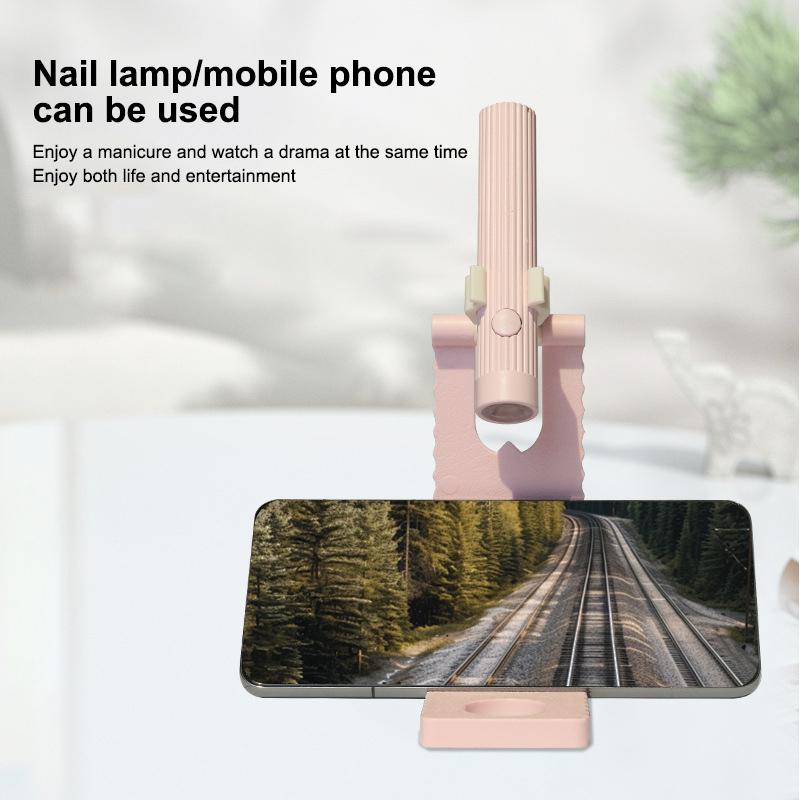Handheld Uv Light For Gel Nails Portable Uv Nail Lamp Rechargeable Led Nail Lamp For Nails Art Desk Stand
