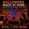 Halloween Pvc Lighted Wall Decals With Spiders And Pumpkins For Party Decoration