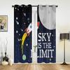 Kosmos Statek Kosmiczny Rakietowy Zasłony do Sypialni Salonu Draperie Kuchnia Pokój Dziecięcy Zasłona Okienna Nowoczesny Wystrój Domu