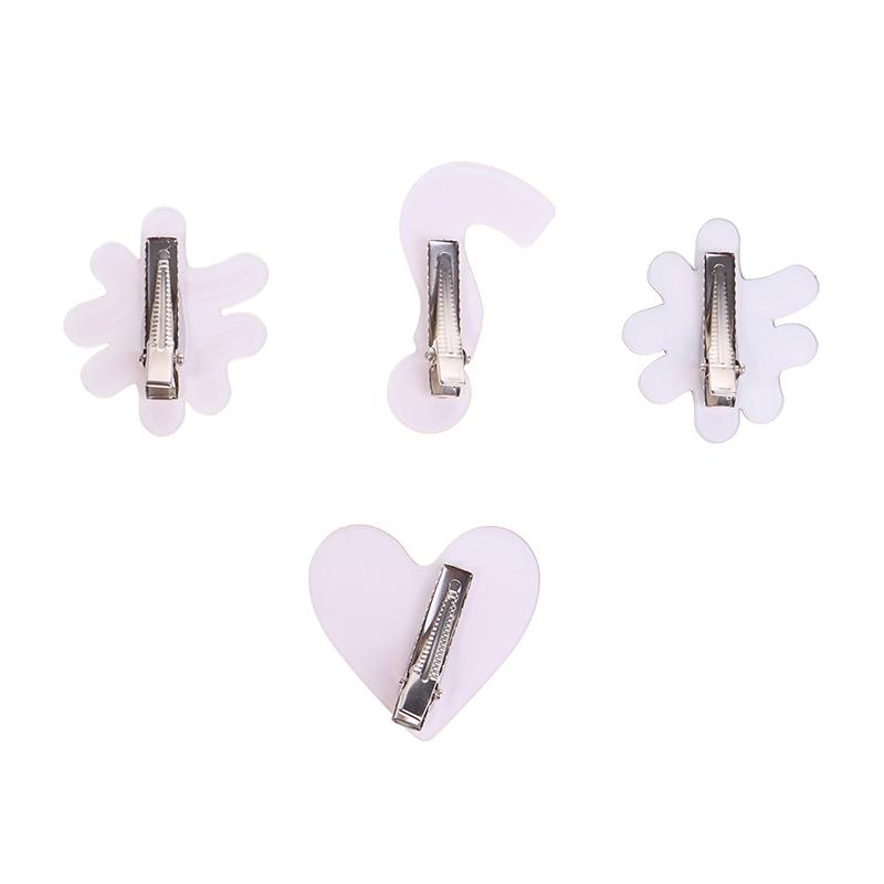 Angry Expression Drop Hair Clip Heartbroken Acrylic Hair Clip Funny Side Clip