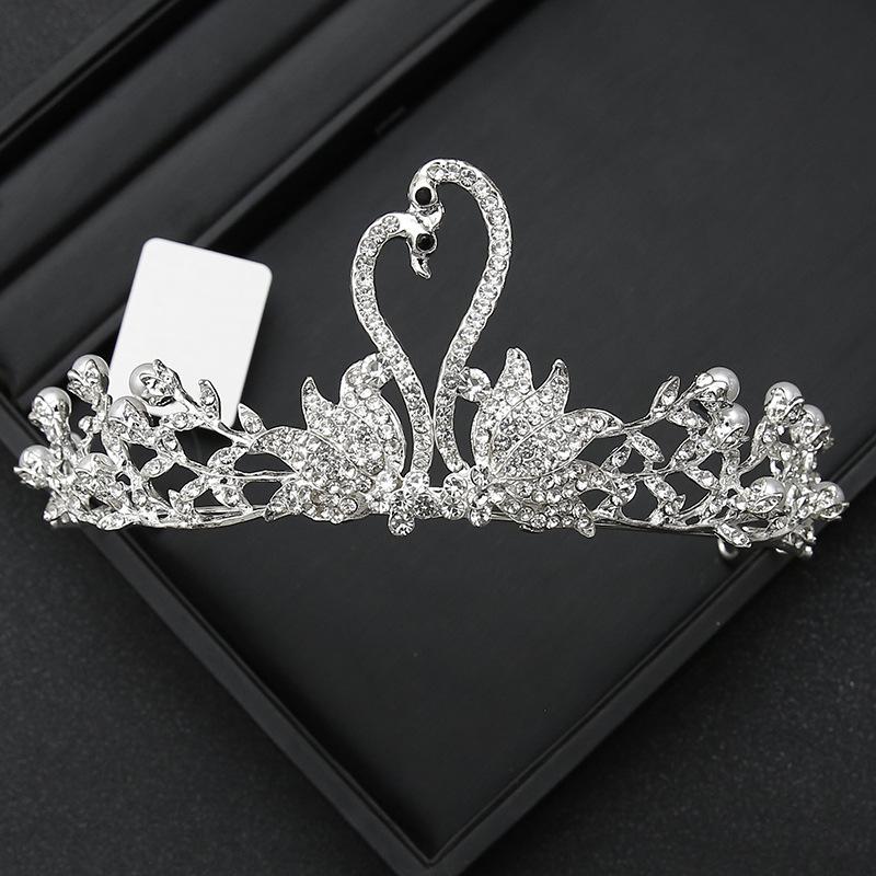 Crown Tiara Bride  Rhinestone Crown  Wedding Dress  Adult Ceremony Birthday  Princess Hair Accessories  Children