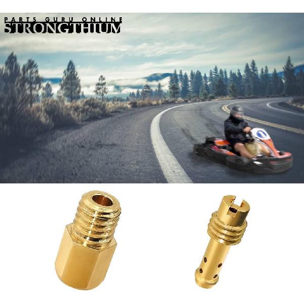 Strongthium 30 Pcs Main Jet and Pilot Slow Jet Kit for Mikuni Carburetors Large Hex VM4/042 & VM22/210 Set
