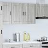VidaXL Kitchen Wall Cabinet Porto Sonoma Grey Engineered Wood, Kitchen Wall Unit, Cabinet for Kitchen Wall, 854073
