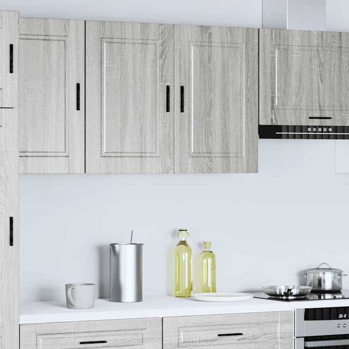 VidaXL Kitchen Wall Cabinet Porto Sonoma Grey Engineered Wood, Kitchen Wall Unit, Cabinet for Kitchen Wall, 854073