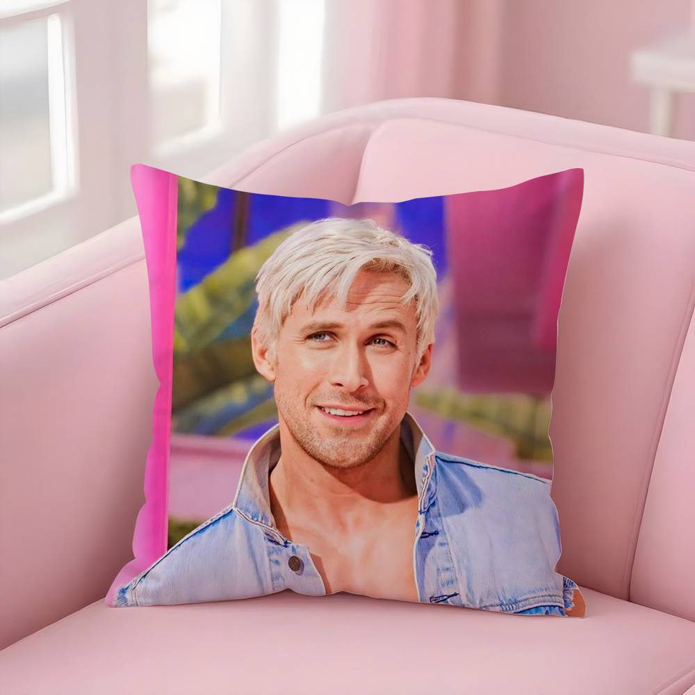Singer R-Ryan Gosling Pillow Case Sofa Short Plush Double-Sided Hd Printing Room Home Office Gift Cushion Cover