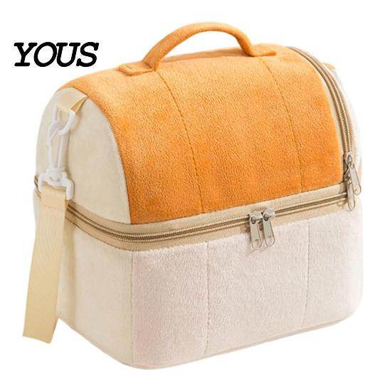 Insulated Food Storage Bag for Work Double Layer Lunch Bag, Large Capacity Leakproof Thermal Cooler Water Resistant Office Carrier Students