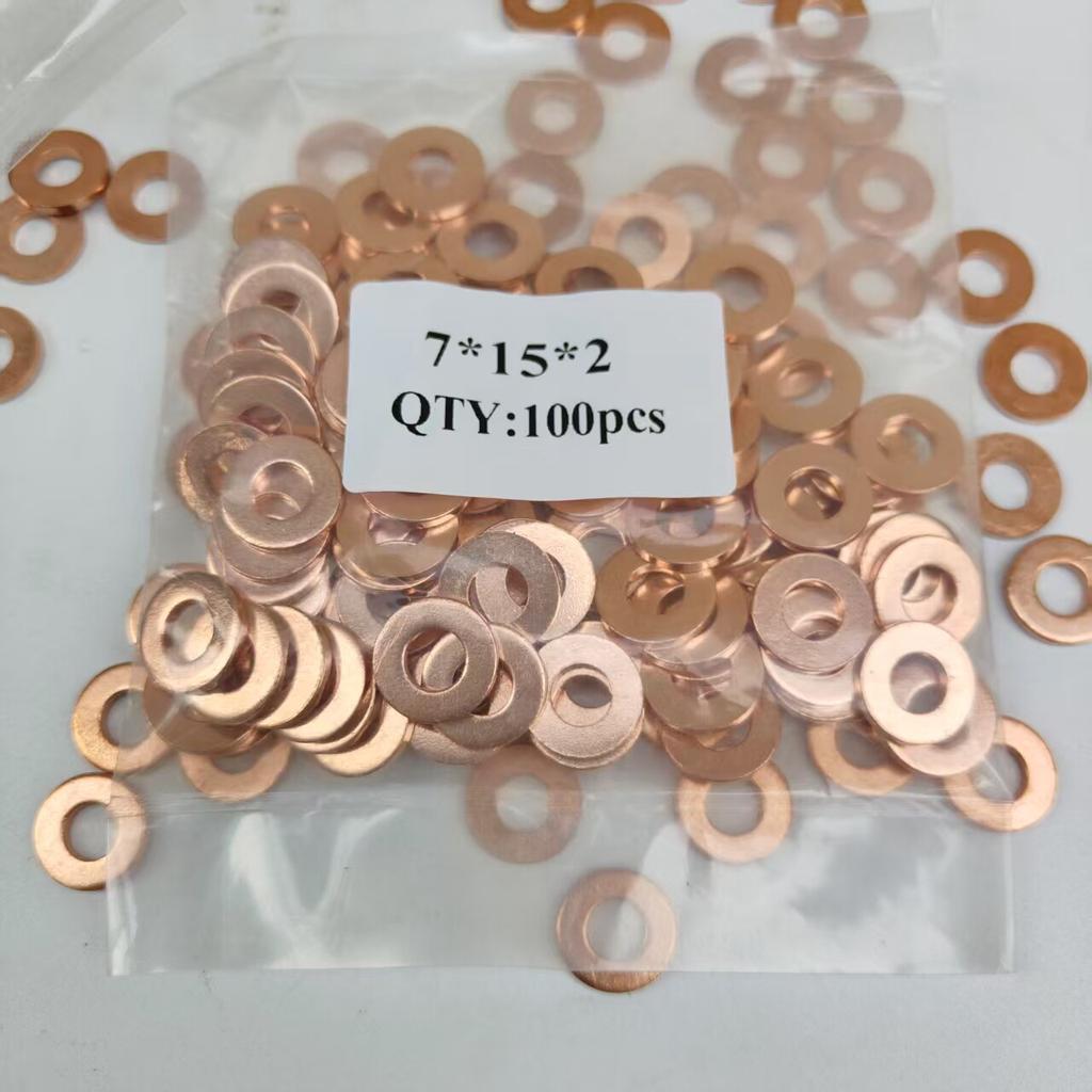 CRIN Injector Repair Seal Copper Washer Gasket Repair Kits 7X15X2