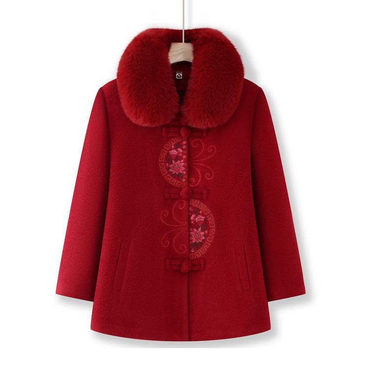 

Зимнее пальто из искусственного норкового бархата для людей среднего и пожилого возраста, женское, бабушка, плюс бархат, утолщенное, теплое, зимняя одежда, богатое, леди, мать, топ 2XL