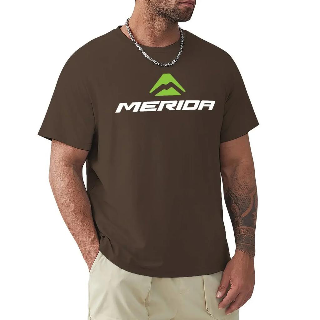 sports fans plus size tops men clothings New fashion heavyweight vintage Summer Round Collar streetwea Merida Cycles T-shirt