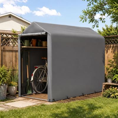 Portable Outdoor Storage Tent Shelter Shed, Heavy Duty Storage Tent with Roll-up Doors Shelter for Garden Tool, Lawn Mower, Motorcycleand, Bike