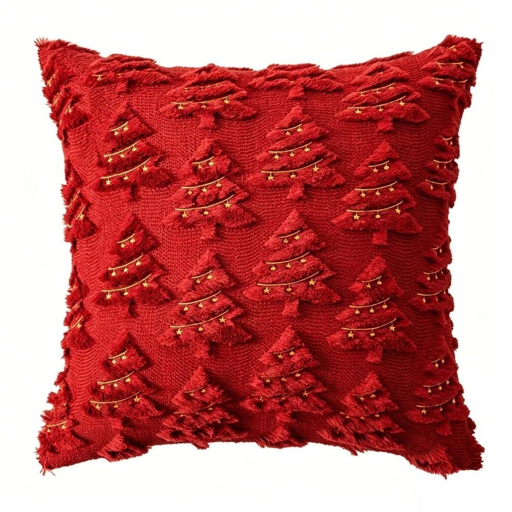 Christmas Tree Pillow Covers Plush Pillow Cases Delicated Pillowcase for Xmas Party