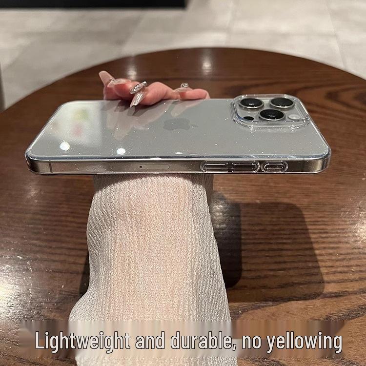 iPhone 17 Glitzer Transparent Handyhülle, Vollständige Abdeckung, Sturzschutz, Hochwertiges Gefühl, Kompatibel mit iPhone 13, 15 und 16.