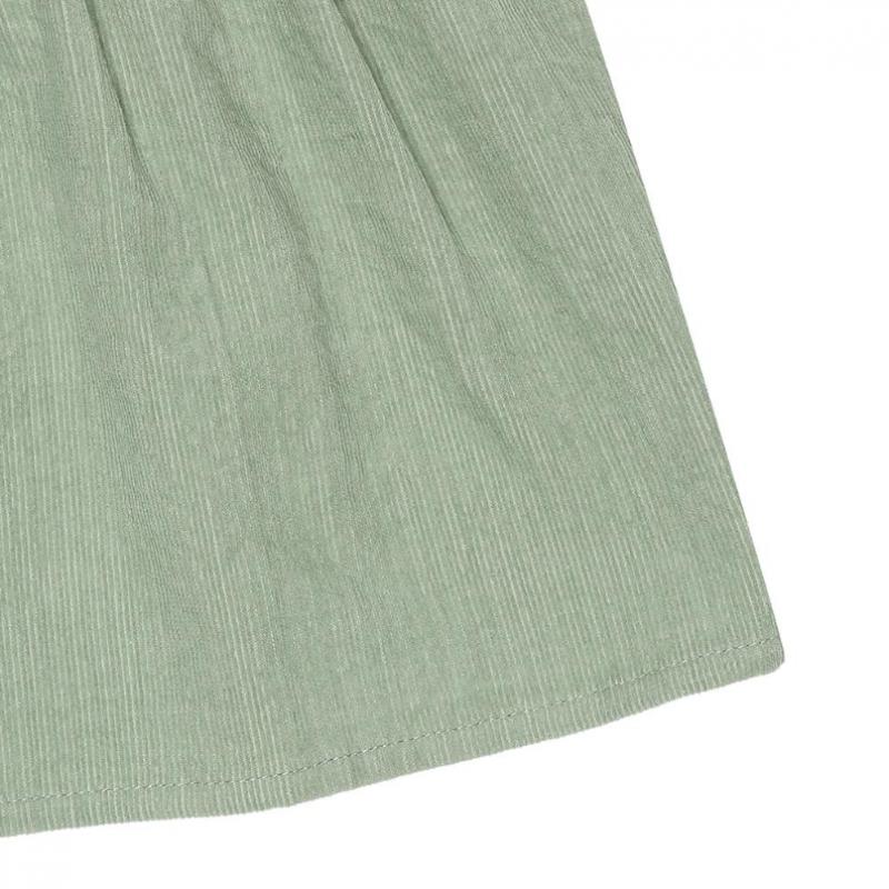 Hedgehog Kids Forest Corduroy Dress Mint
