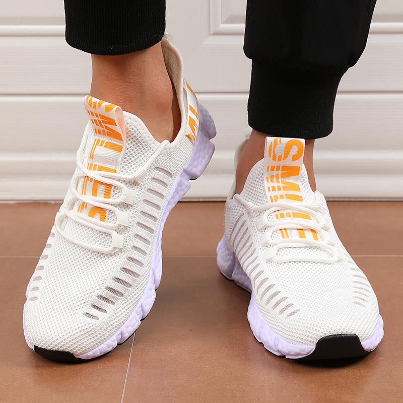 Heren Sportschoenen Ademend Mesh Atletische Sneakers Lichtgewicht Zacht Antislip Comfort Trend Schoenen Sneldrogend Wandelschoenen Heren 38 brown