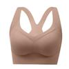 Women Seamless Cross Back Wireless Push Up Comfortable Bra For Large Chest