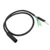 Electric Bike Motor Extension Cable M6 Female 9 Pin Waterproof Extension Cable for Front Rear Hub Motor Conversion Kit 66cm