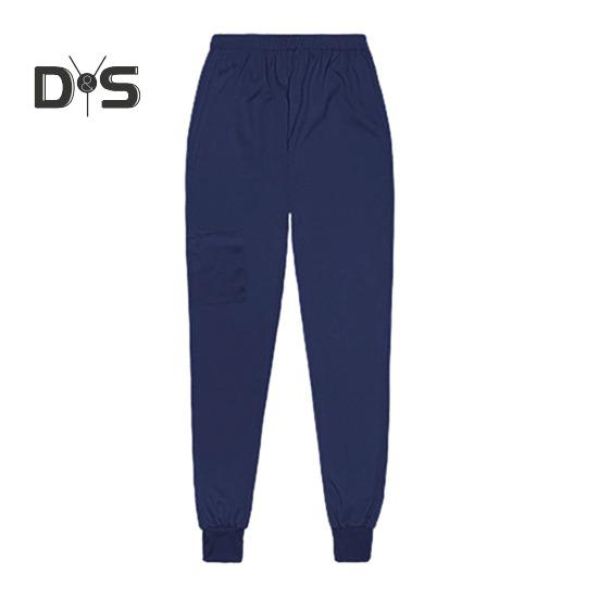 2 stk/sett Dame Sykehusuniformsett V-hals Kort ermet Lommer Topper Elastisk midje Joggebukser Sett Hurtigtørkende Sykehus Tannlege Sykepleierdrakt