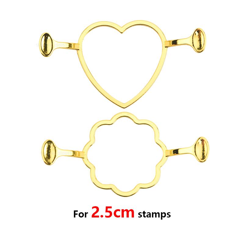 2/1pcs Wax Seal Stamp Molds Fixer Love Round Flower Shape DIY Tools Invitation Greeting Card Wedding Seals for 2.5cm Seal Stamp
