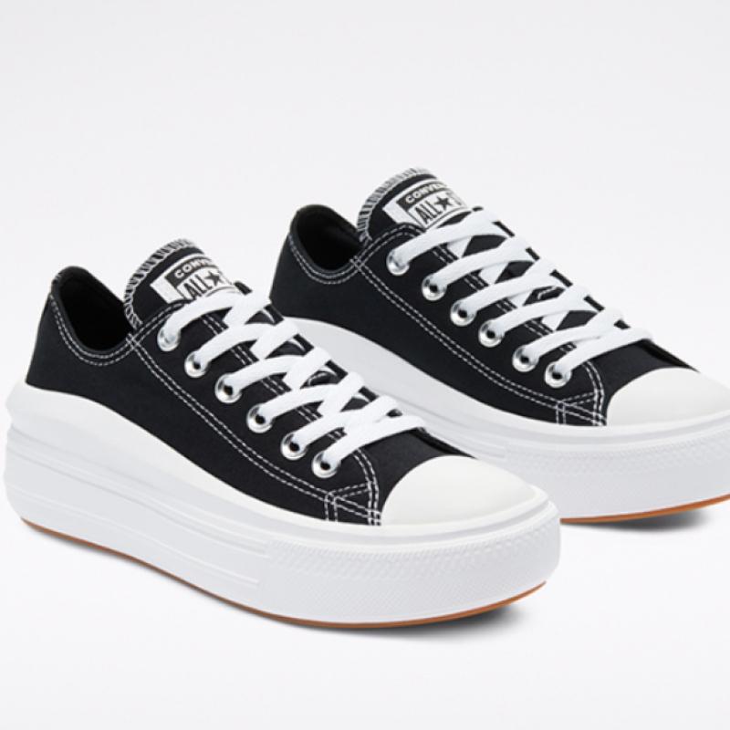 Converse Chuck Taylor All Star Move Low Collection White 570257c Black 570256c