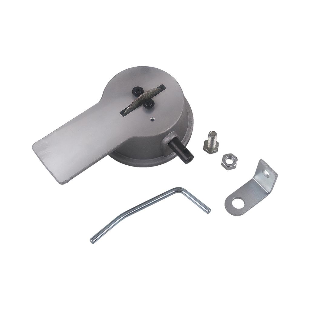 Piston   Threading Tool with Plated Stainless Steel Cut Off Wheel Carbide Grinding Wheel 2.283\  Disc OD .080\  Stainless Steel  s