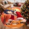 Genshin Impact Pattern Round Rug, Indoor/Outdoor Mat, for Picnic, Gameroom, Bedroom, Office, Living Room, Home Decor Carpet, Birthday Gift