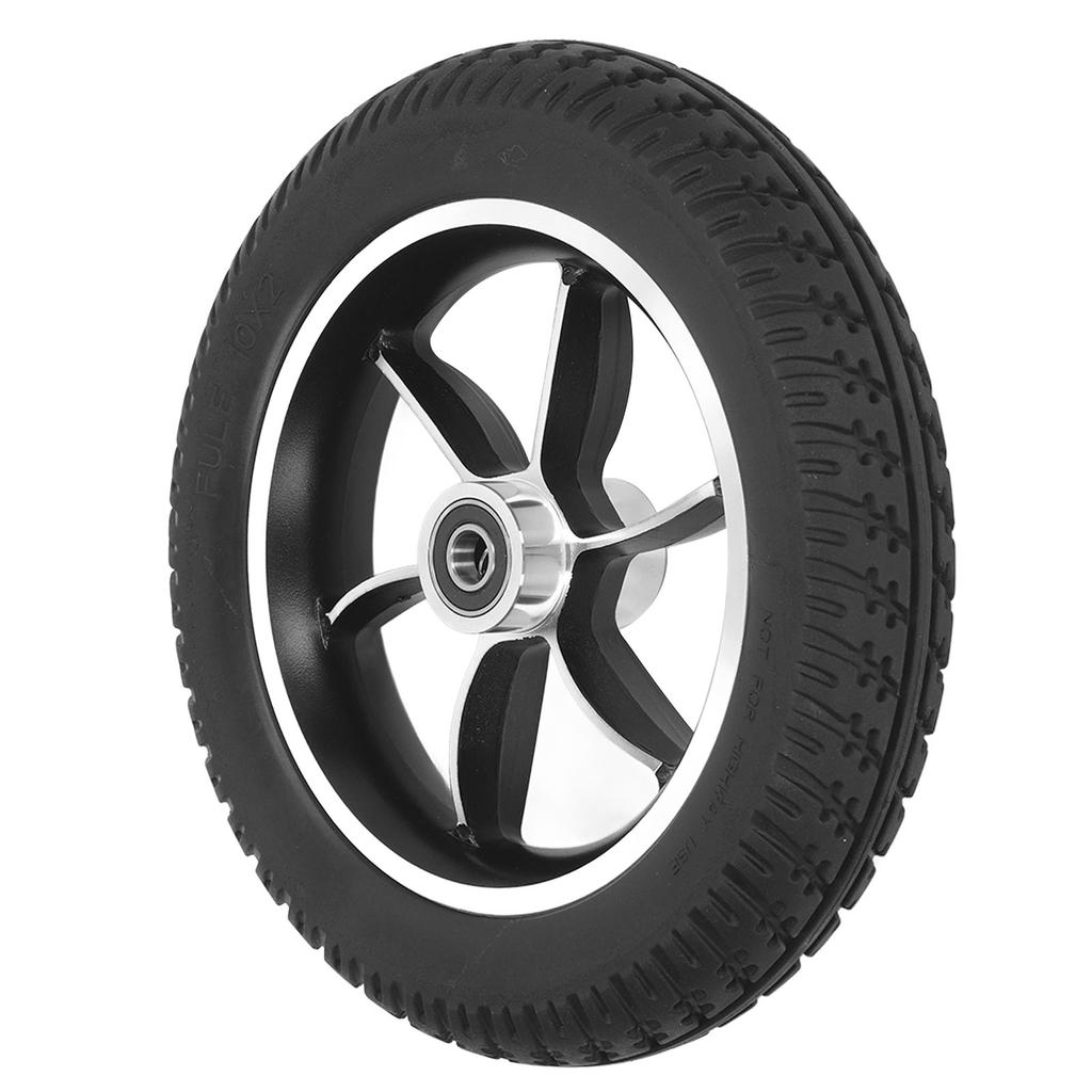Wheelchair Wheel 10in PU Low Noise Walker Caster Tire Replacement for Rollator Trolley