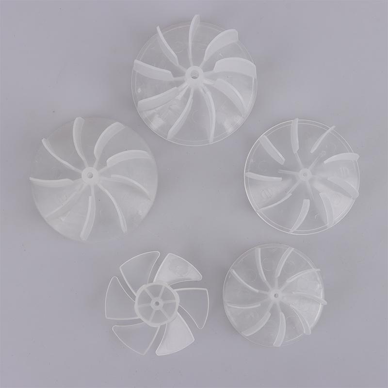 Pequena Potência Mini Lâmina de Ventilador de Plástico 4/6 Pás Potência Motor de Secador de Cabelo Folha de Ventilador Para Acessórios de Motor de Secador de Cabelo