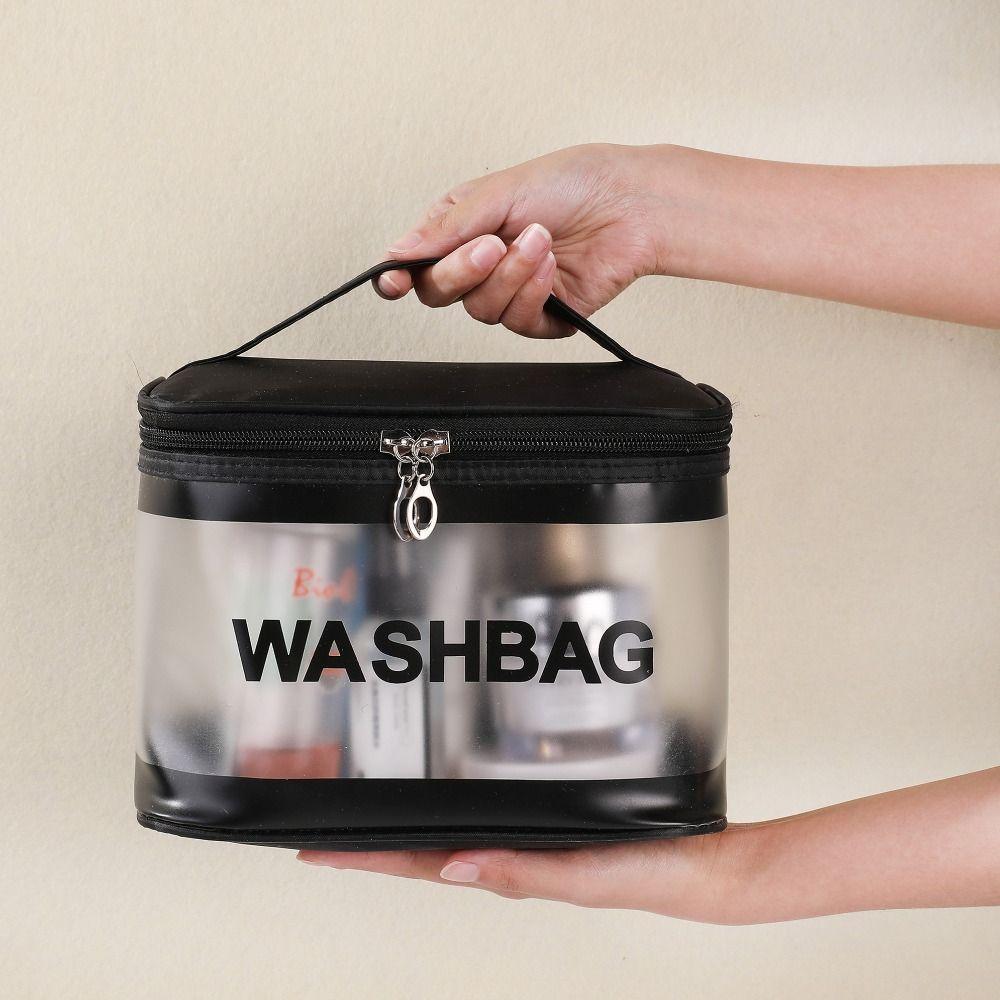 

PVC Makeup Storage Bag Large Capacity Travel Toiletry Bag Convenient Cosmetic Bag Bathroom