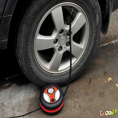 Easy Carry Tire Pump with Gauge SUV,Basketball and Other Inflatables. Motorcycle 12V DC Auto Tire Inflator for Car Mini Air Compressor Bicycle Audew Portable Tire Inflator