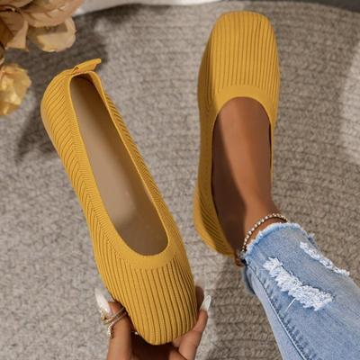 Fashion Ballerina Women's Flat Shoes Comfort Non-slip Ladies Loafers Mesh Breathable Elegant Bowknot Women's Single Shoes Mother's Shoes
