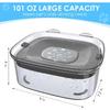 2L Spill Proof  Pet Dog Cat Water Bowl Reduce Refill, Anti Splash No Mess Dispenser Dripless Slow Drinking Water Bowl