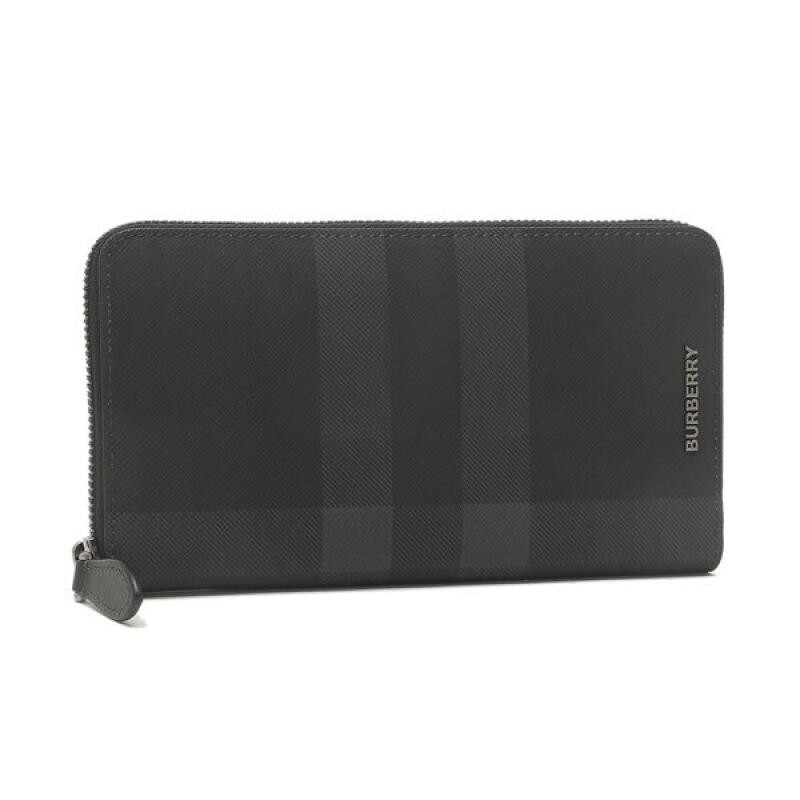 

Burberry Wallet Long Wallet Check Leather Zipper Round 8070254 8070254
