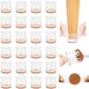 Silent Silicone Solid Wood Chair Leg Protectors, Thickened Wear-Resistant Elastic Covers for Stool, Table, and Chair Legs.