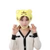 Short printed tiger hood hat, plush hood, photo props, cartoon hood