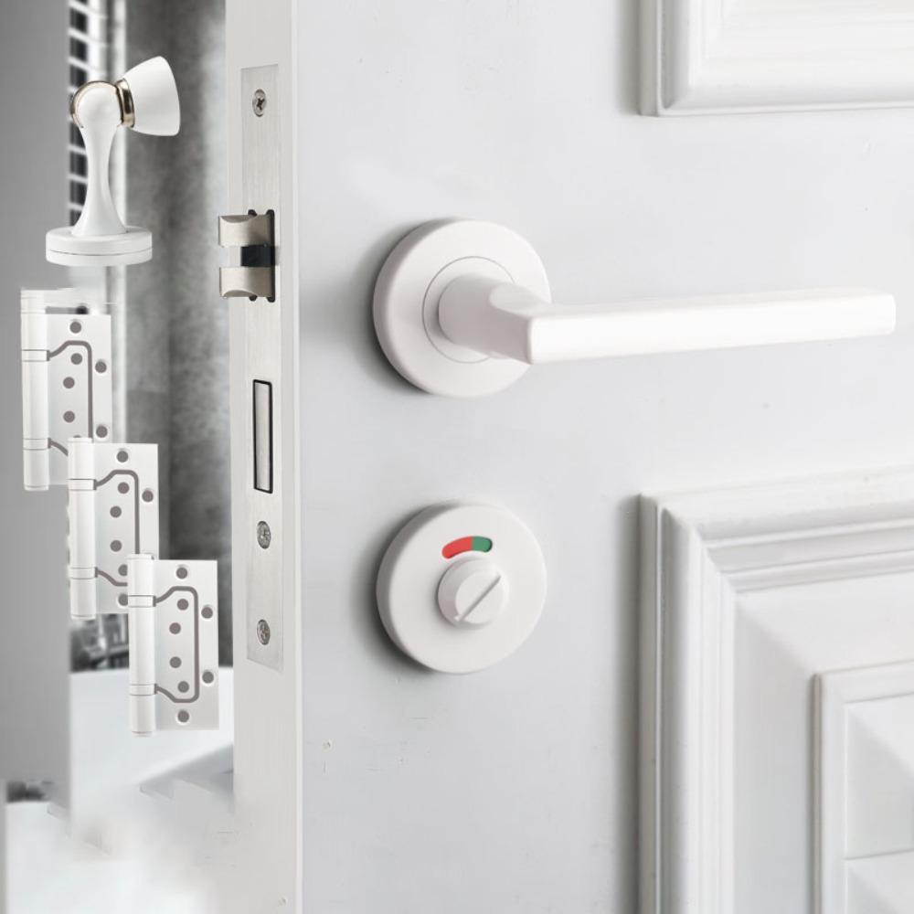 Stainless Steel Indicator Door Lock Nylon Plastic Stainless Steel Deadbolt  Dressing Room