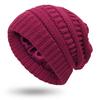 Winter Knitted Beanie Women's Thick Warm Beanie Skull Cap Women's Knitted Letter Hat Beanie Outdoor Riding Suit