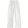 2025 Women's Mulberry Silk Wide-Leg Pants: Loose, White, Straight, Large Size, Casual Spring/Summer Wear
